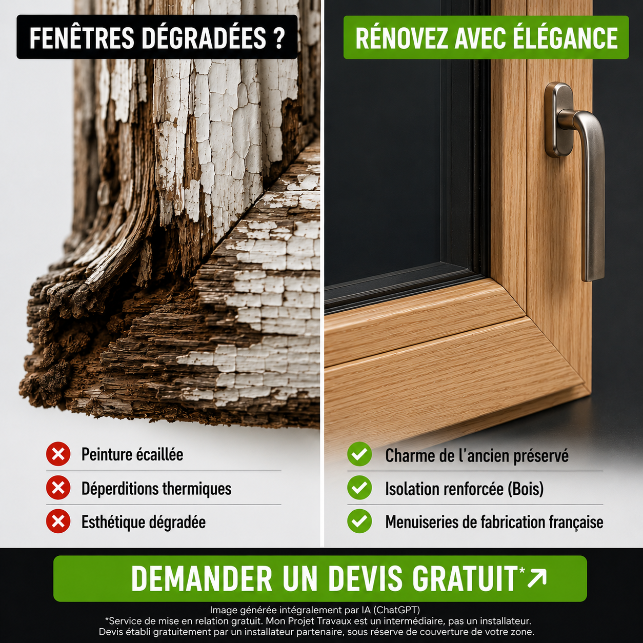 Mon Projet Travaux Facebook ad: Quel prix pour vos fenêtres en 2026?