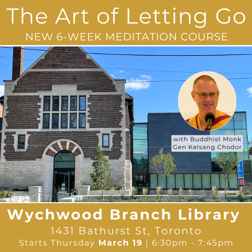 Kadampa Meditation Centre Canada Facebook ad: Meditation & the Art of Letting Go