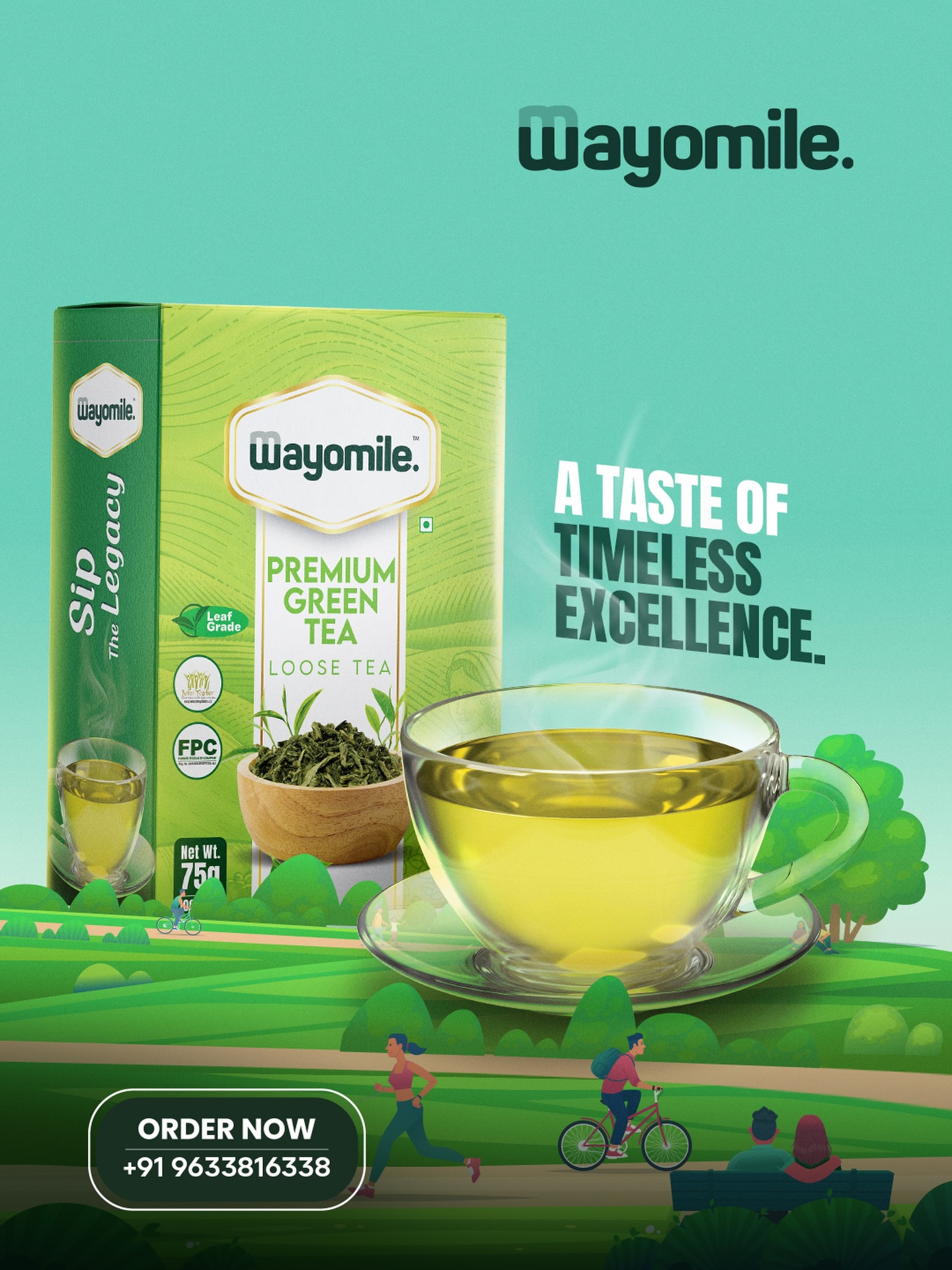 Wayomile Facebook ad: Every sip is a timeless expression of purity…