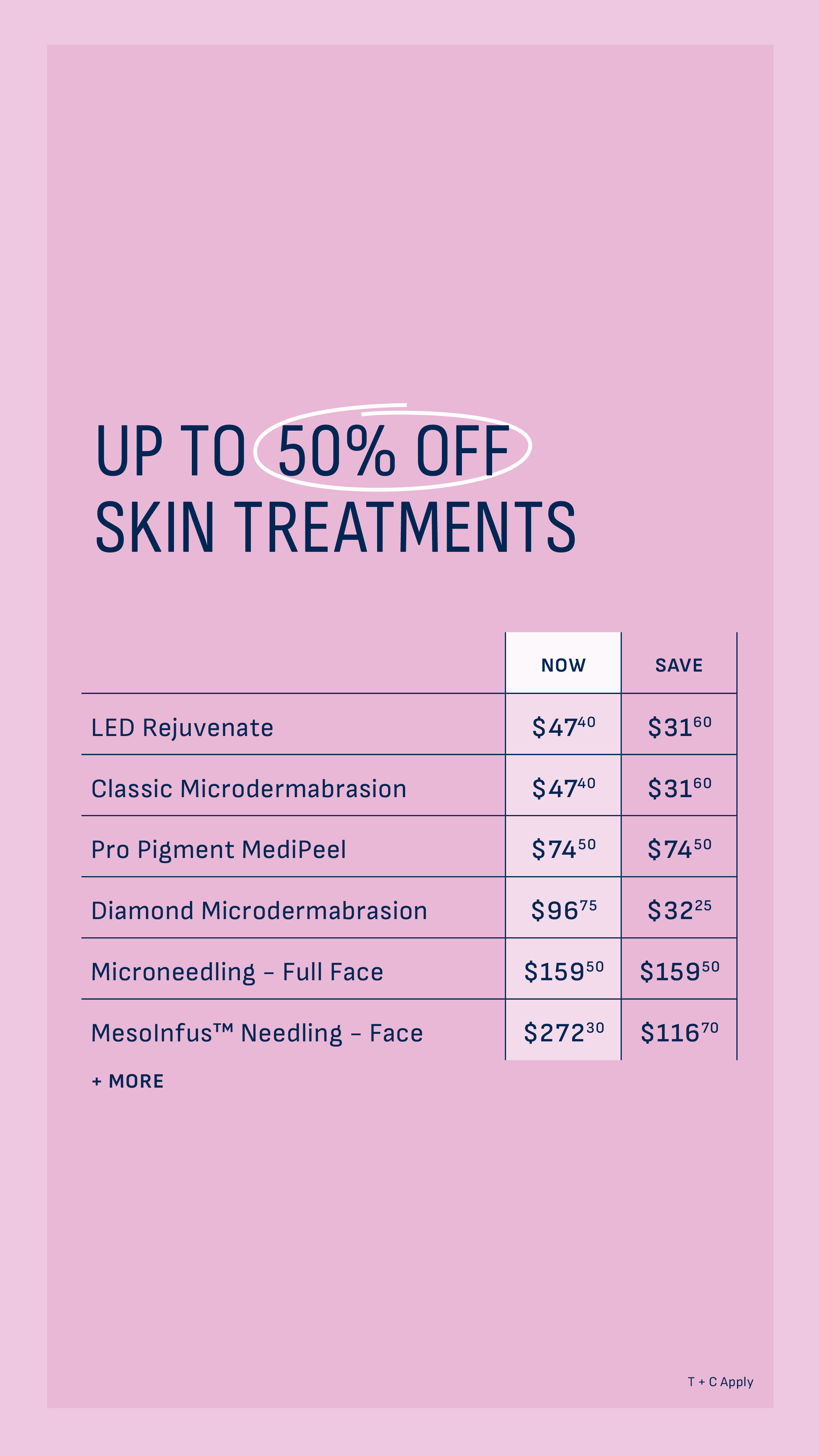 Australian Skin Clinics Facebook ad