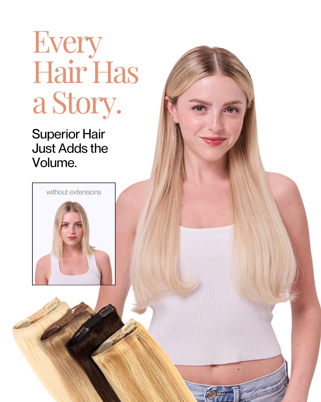 Superior Hair Extensions Facebook ad