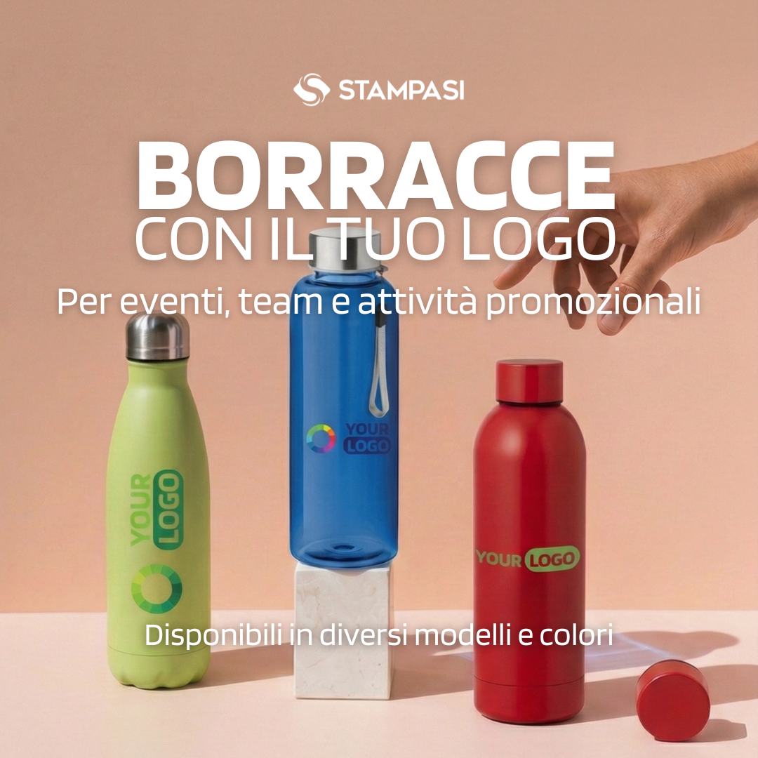 STAMPASI Facebook ad: Borracce personalizzate con logo