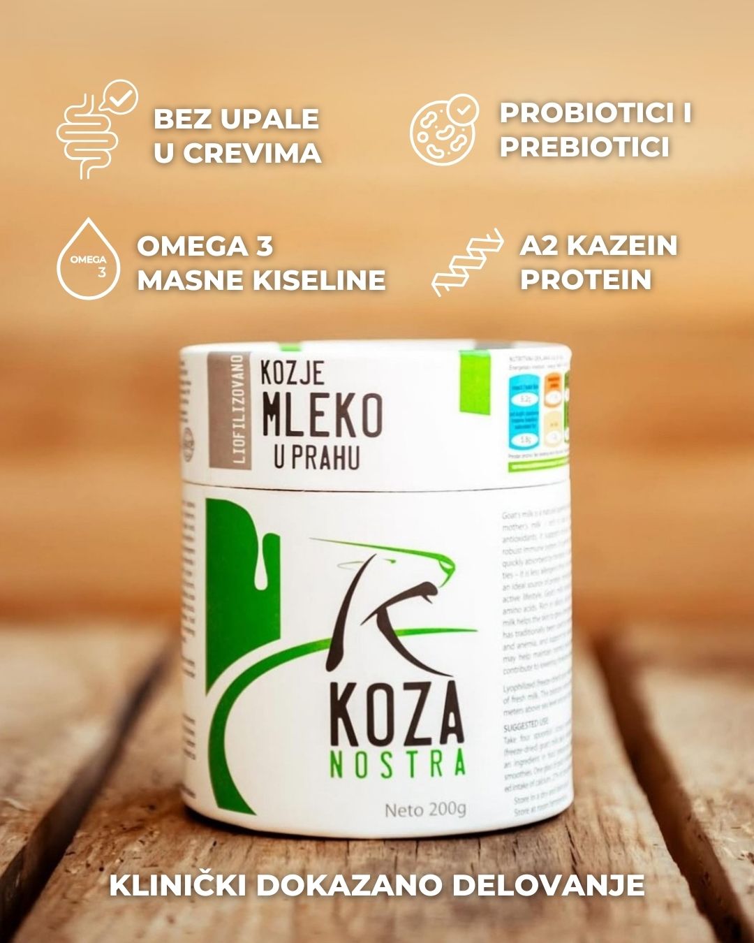 Koza Nostra Facebook ad: Novo od Koza Nostre: Kozje mleko u prahu!