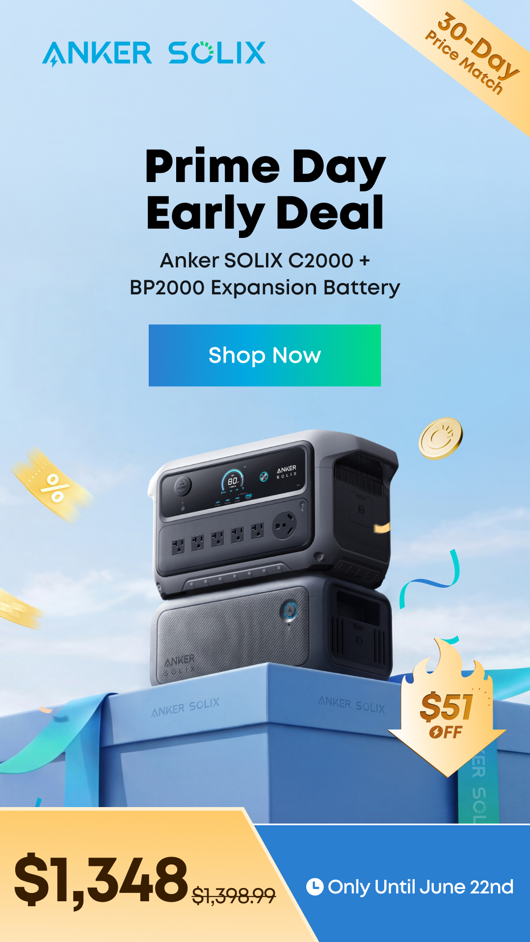 Anker SOLIX Facebook ad