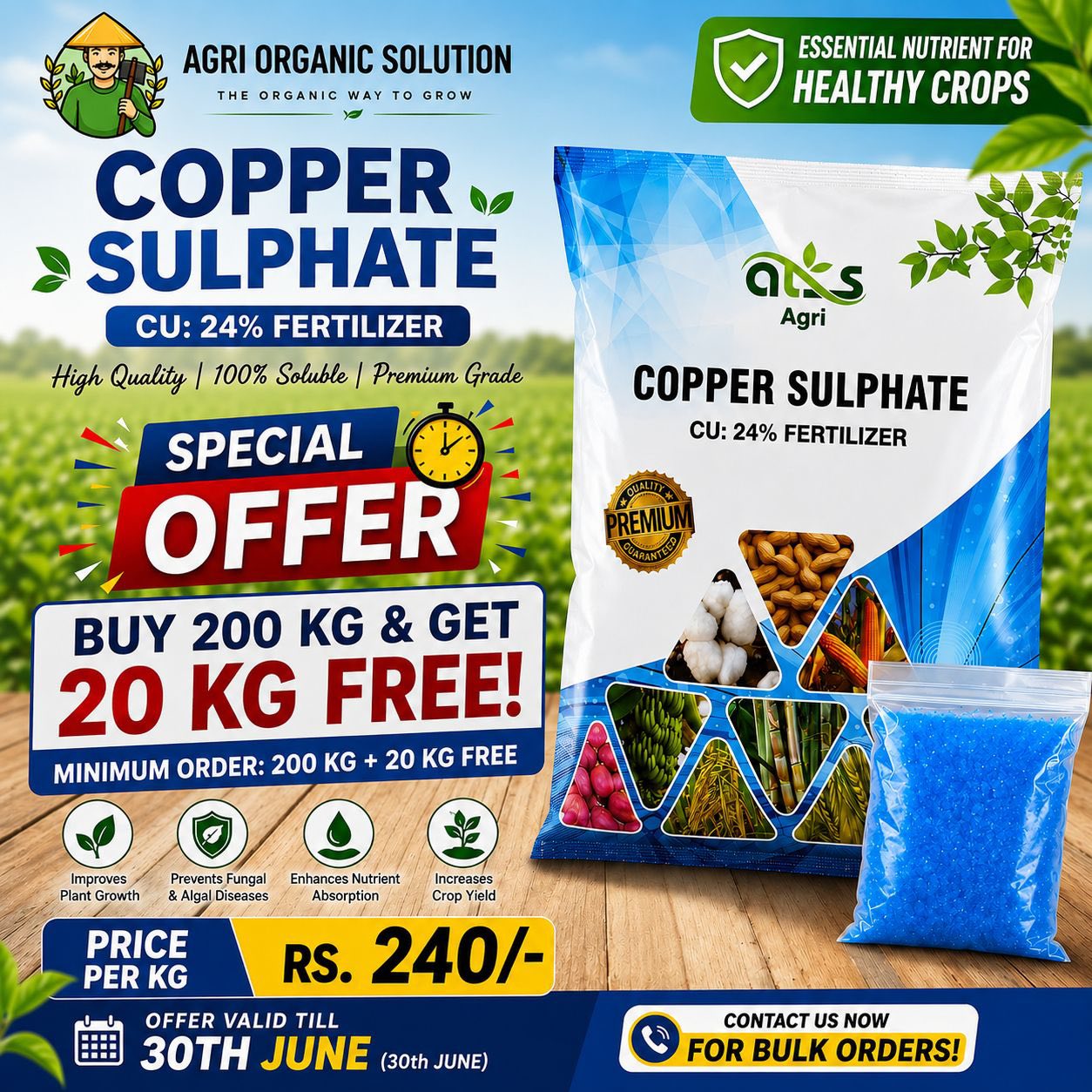 Agri Organic Solution Facebook ad: AGRI organic solution