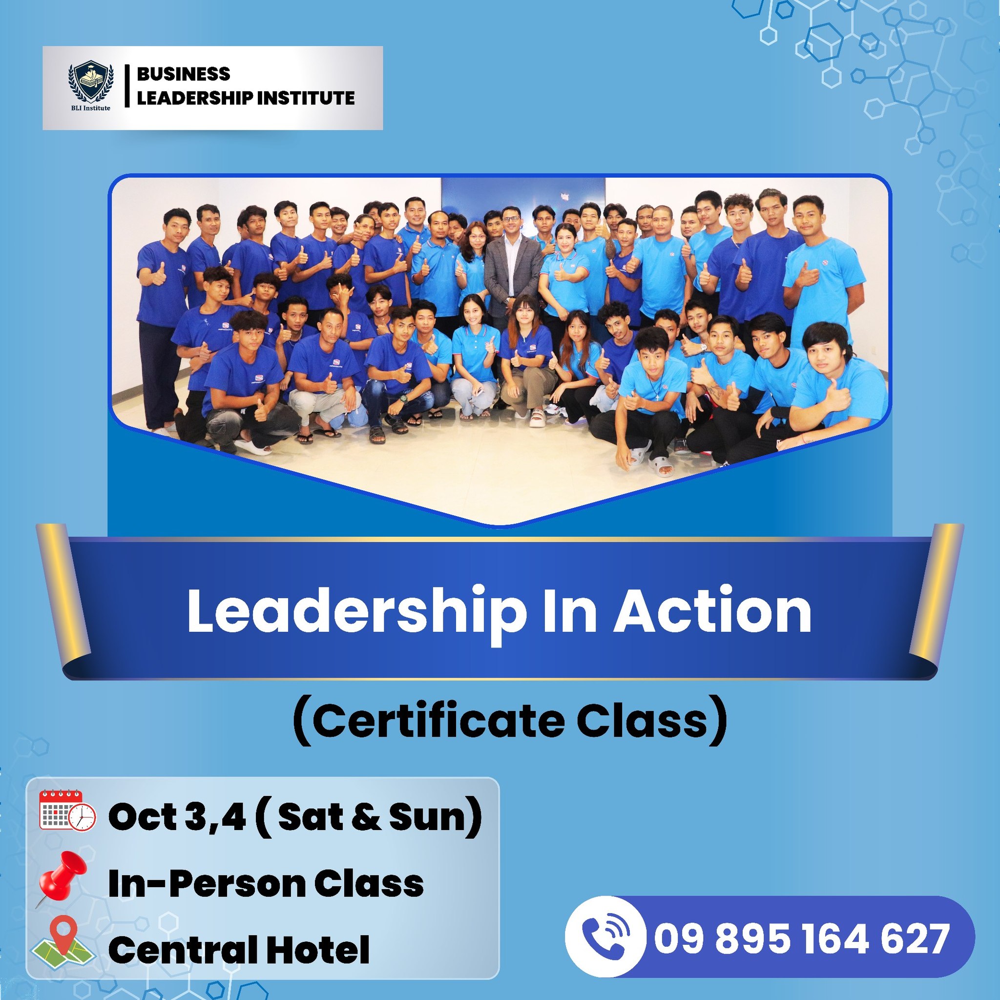 Business Leadership Institute-BLI Facebook ad: ๐๐๐๐๐๐ซ๐ฌ๐ก๐ข๐ฉ ๐๐ง ๐๐๐ญ๐ข๐จ๐งโฆ