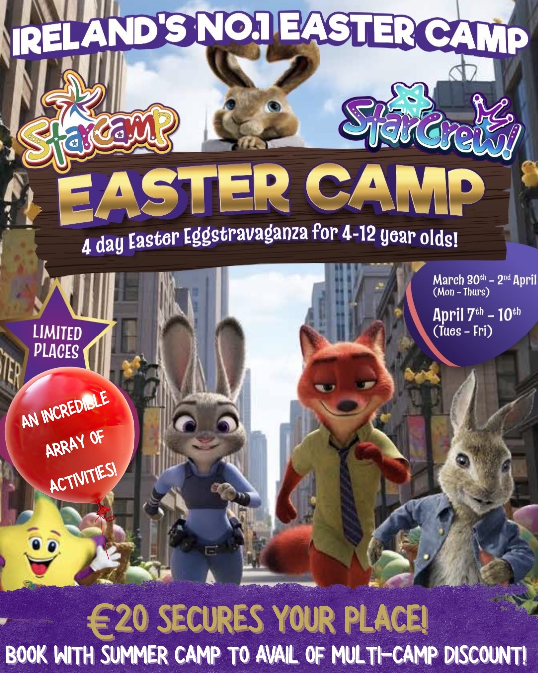 Starcamp Summer Camps Facebook ad