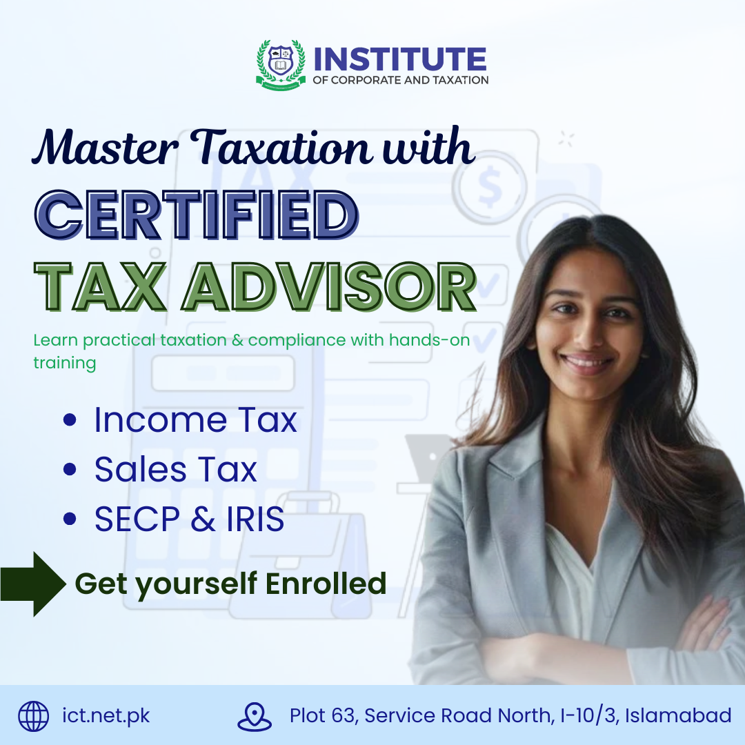Institute of Corporate and Taxation of Pakistan Facebook ad