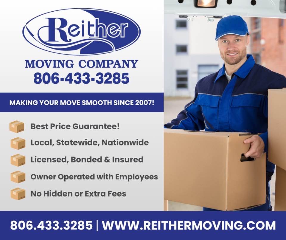 Reither Moving Company Facebook ad from Apr 10, 2025