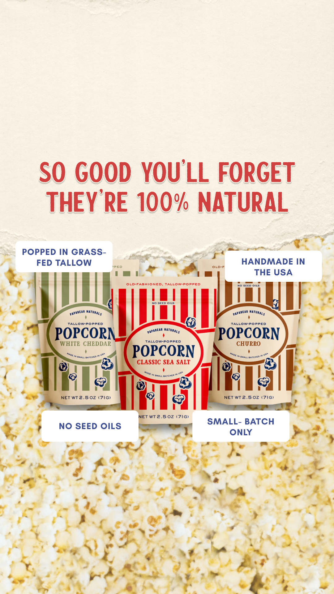 Papabear Naturals Facebook ad