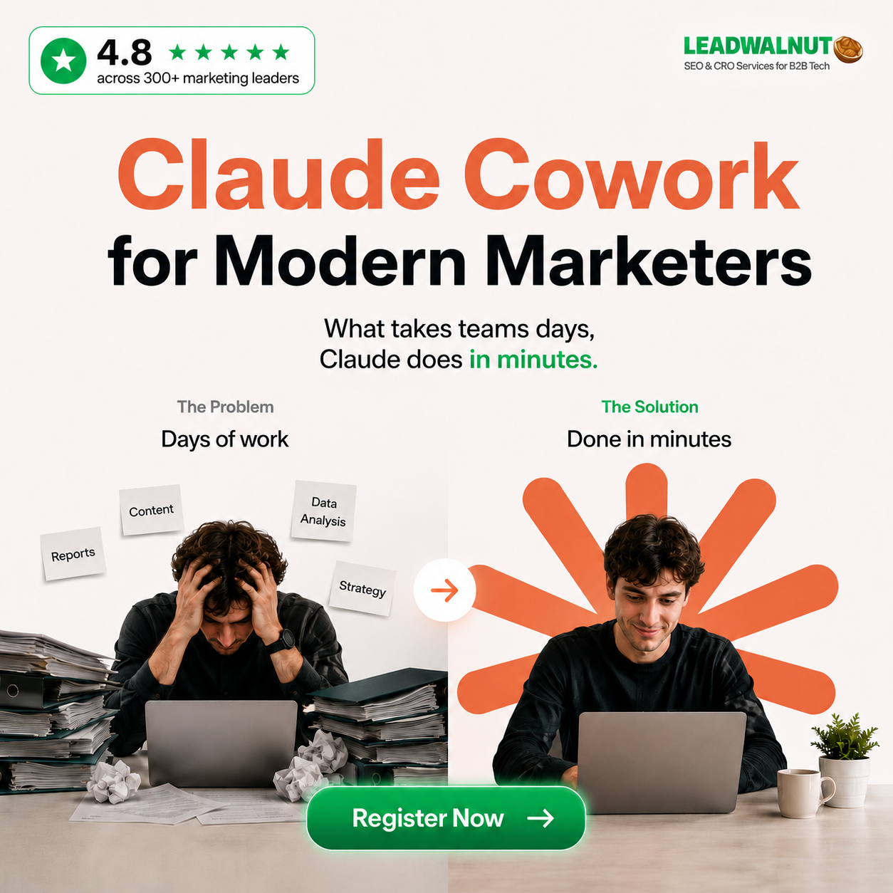 DataDriven Facebook ad: Claude Cowork Masterclass for Marketers