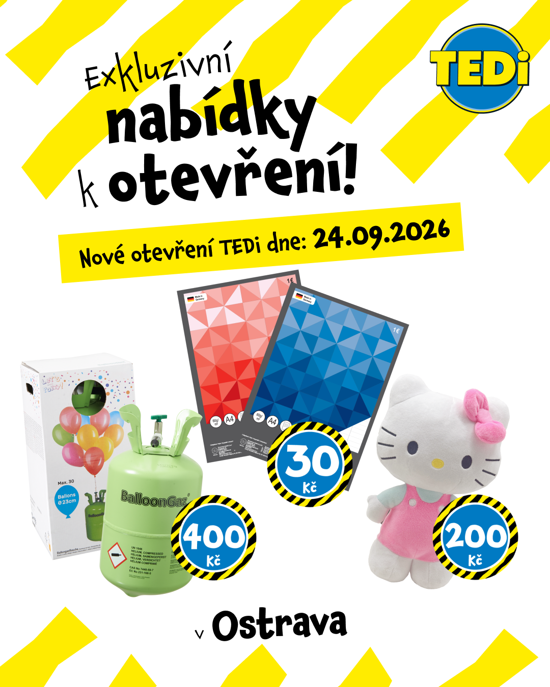 TEDi Česko Facebook ad: 724 00 Ostrava, Prodloužená