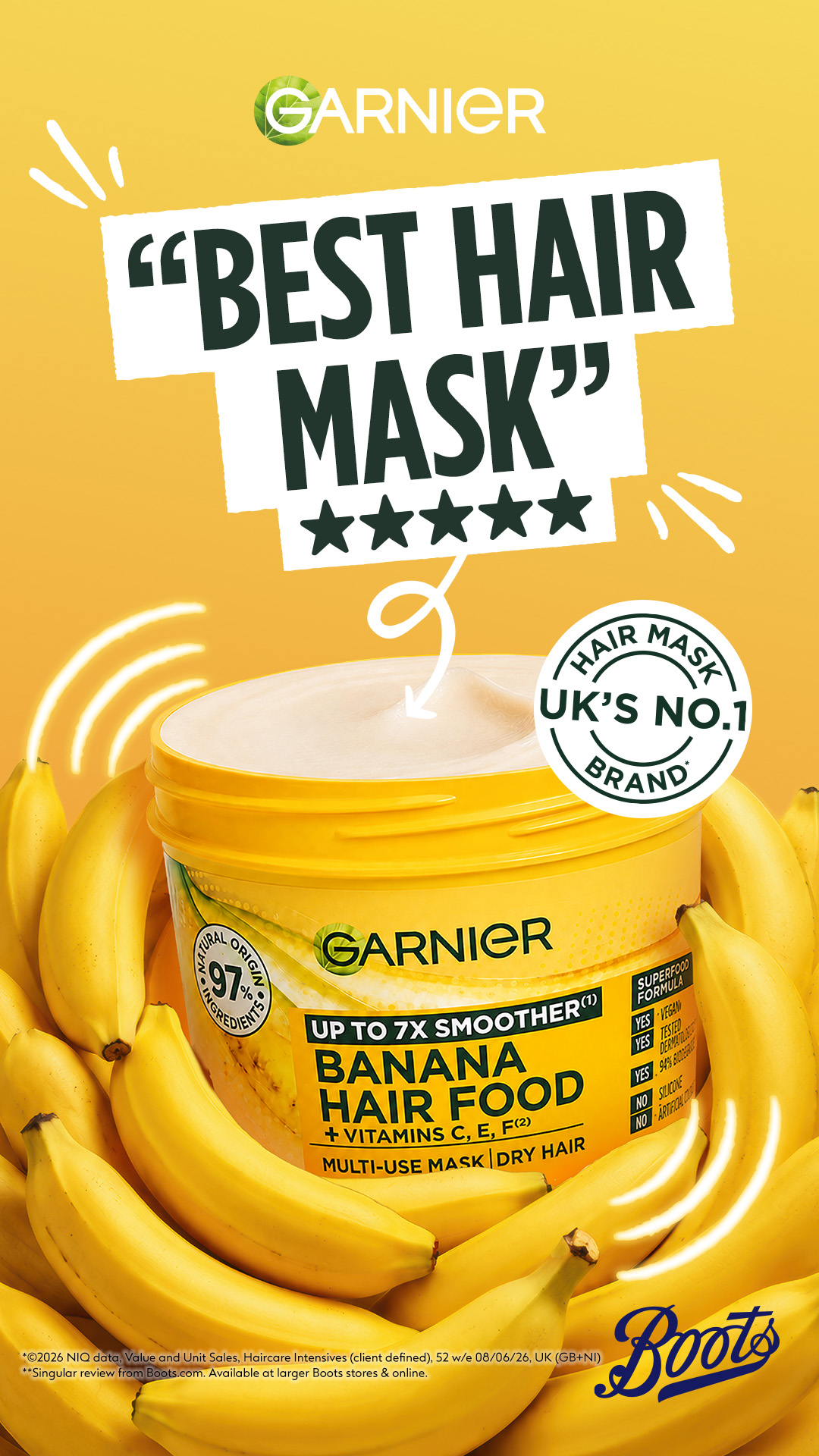 Garnier Facebook ad: Pineapple Hair Food's Calling