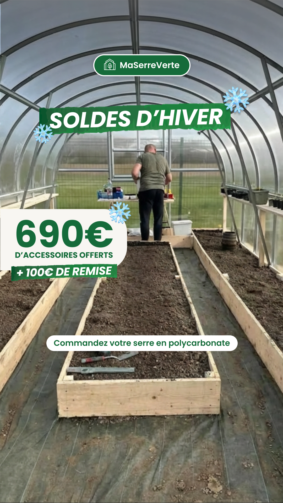 Ma Serre Verte Facebook ad from Jan 7, 2026