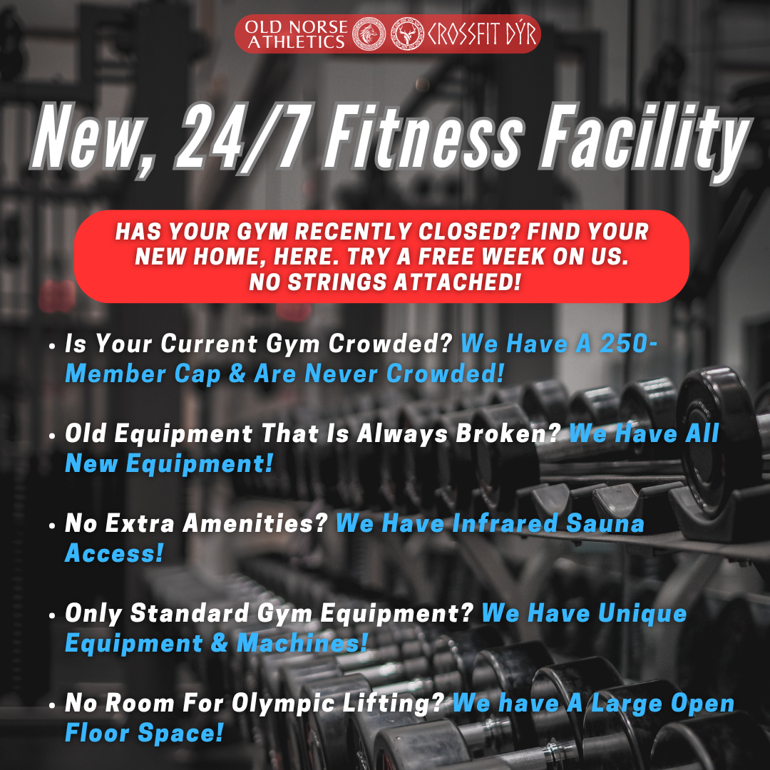Old Norse Athletics + CrossFit Dýr Facebook ad
