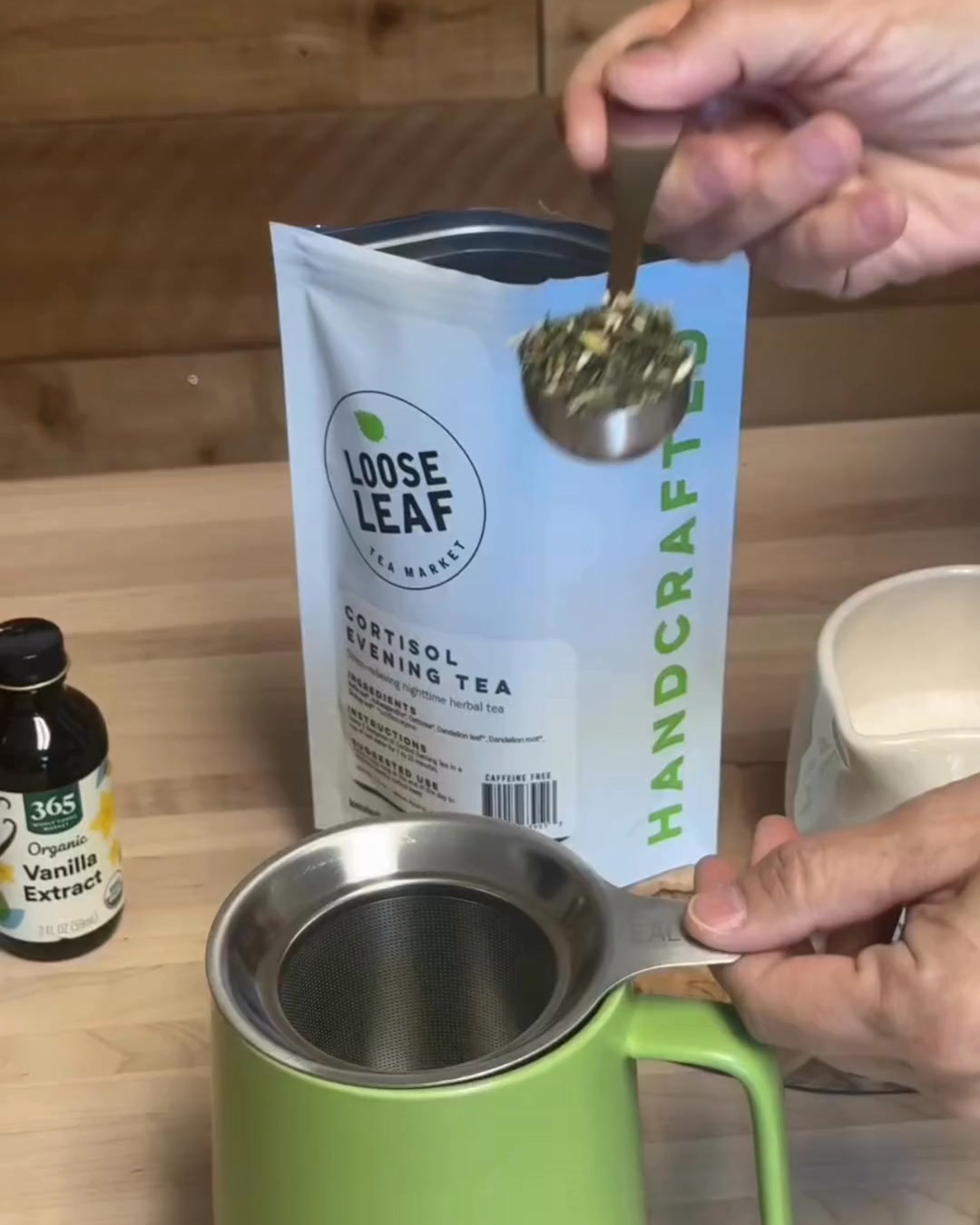 Loose Leaf Tea Market Facebook ad: Two Teas. One Cortisol Routine.