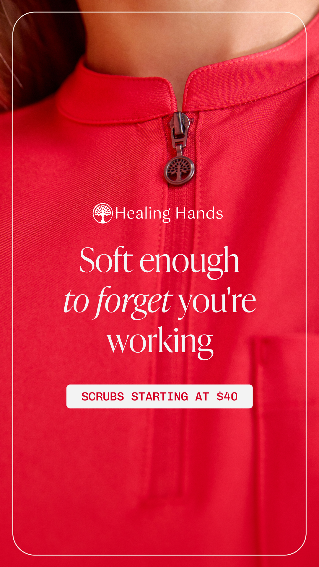 Healing Hands Scrubs Facebook ad: The Feeling of Flow