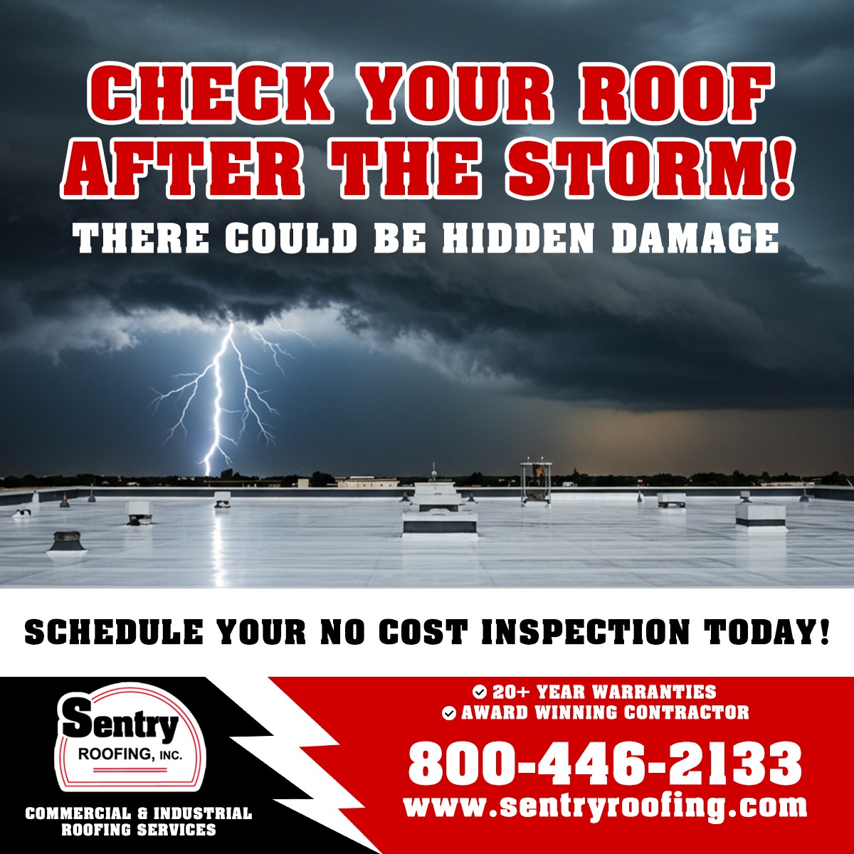 Sentry Roofing, Inc. Facebook ad