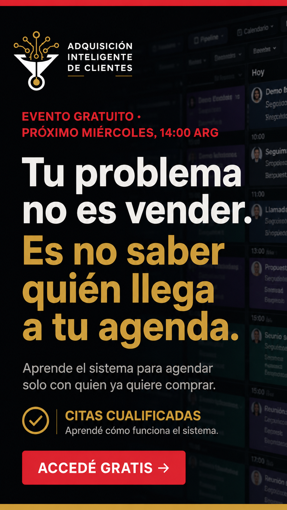 Pablo Sanchez Facebook ad: Si en 2026 tu agenda no está llena de clientes…