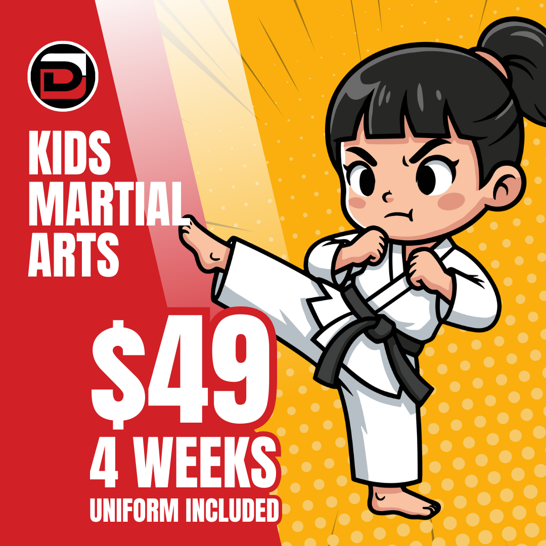 Dojo North Forsyth/Dawson Facebook ad: Kids Martial Arts Kickstart, $49