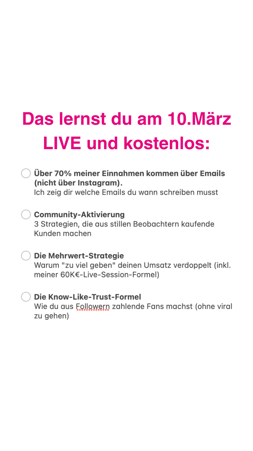 Julia Trost - Online Unternehmensaufbau Facebook ad