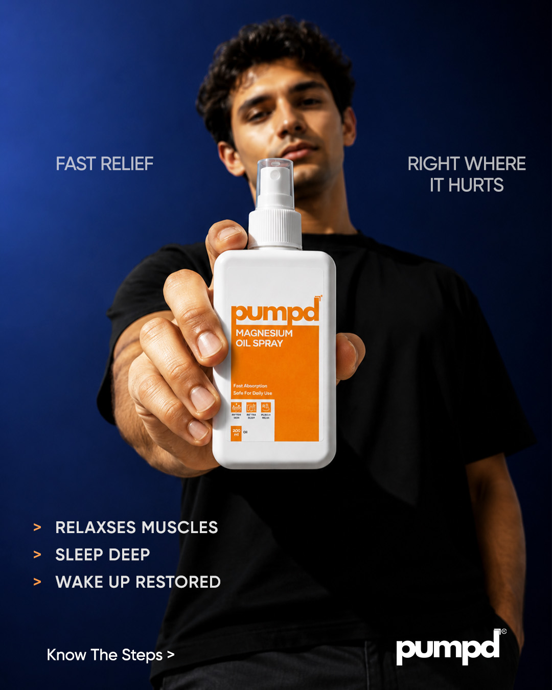 Pumpd Facebook ad: Sore muscles shouldn't slow you down.