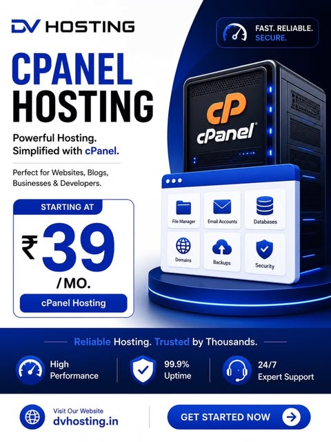 DV Group Facebook ad: Best cPanel Hosting