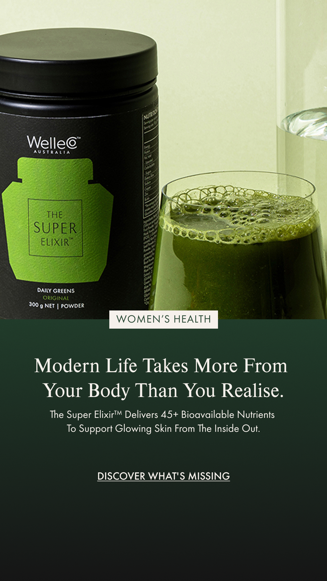 WelleCo Facebook ad