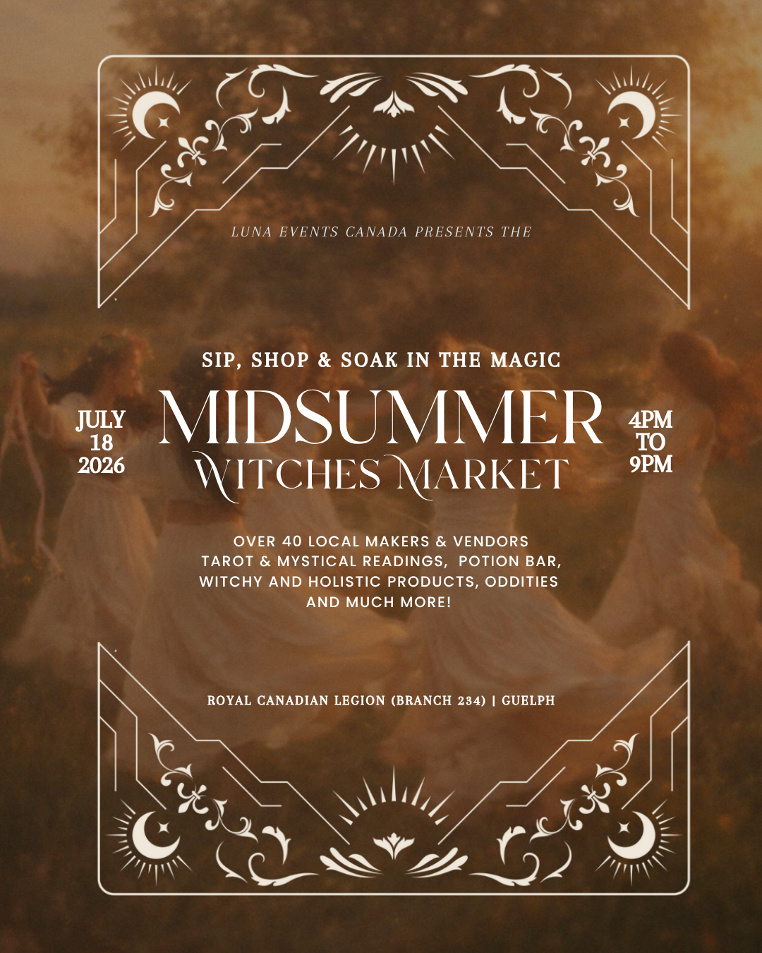 Luna Events Canada Facebook ad: Midsummer Witches Market