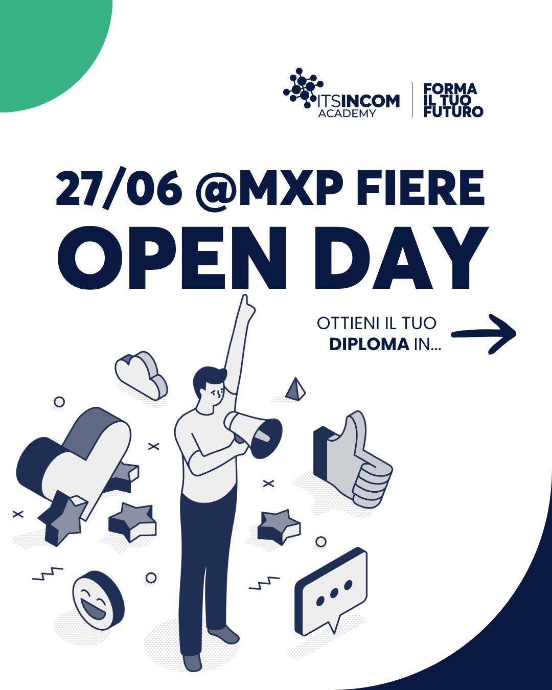 ITS INCOM Facebook ad: ULTIMO Open Day prima dell’estate
