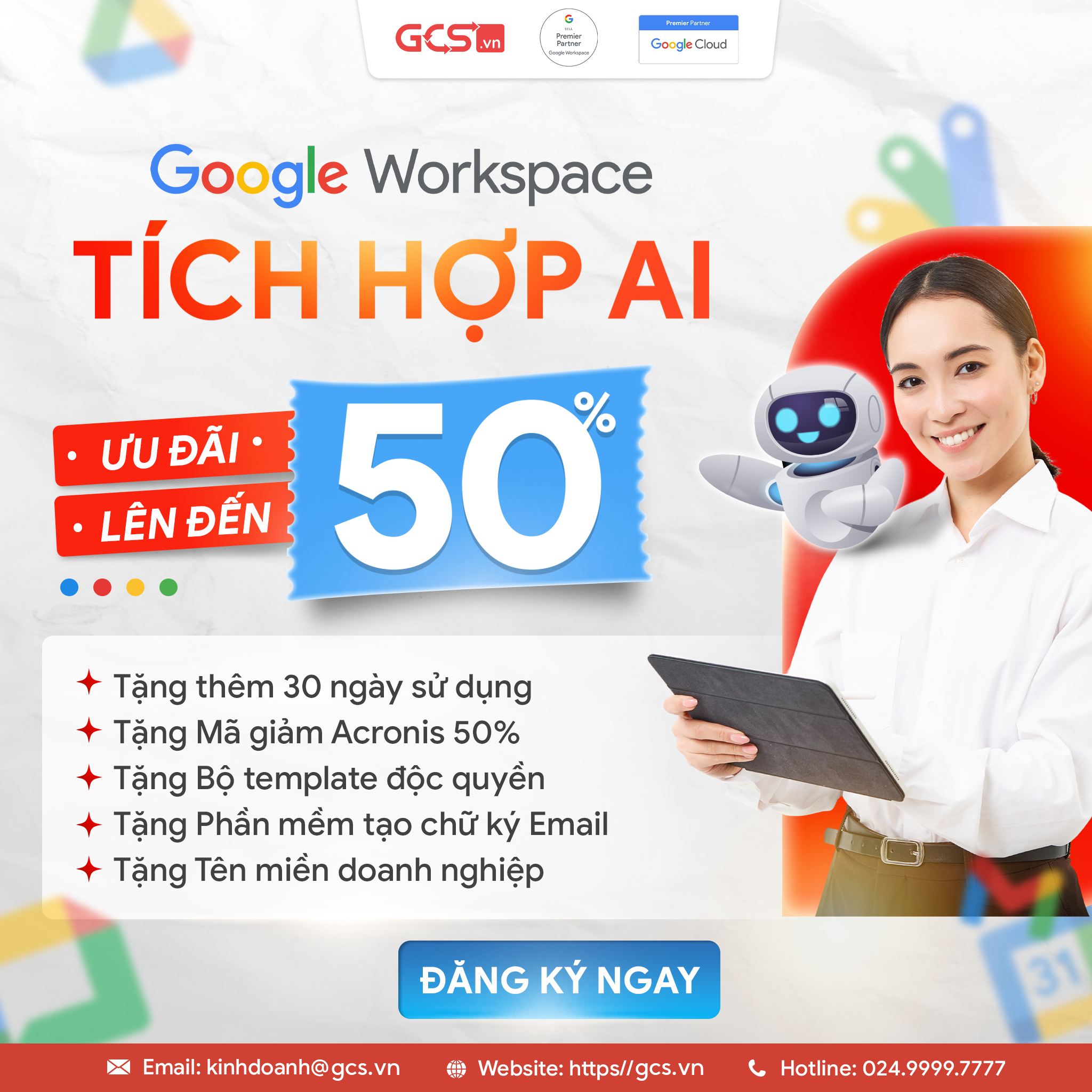 GCS - Đại Lý Google Workspace Việt Nam Facebook ad: Nhận báo giá ngay