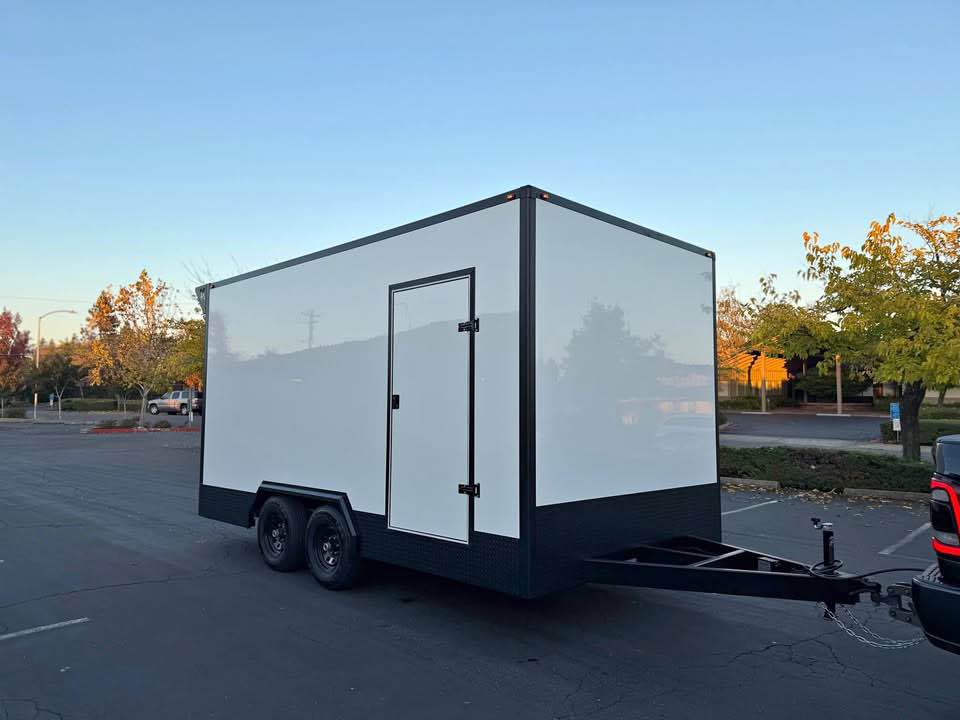 Cristina Tasca Facebook ad: 2026 Enclosed Carhauler Cargo Trailer 8.5x16ta toyhauler