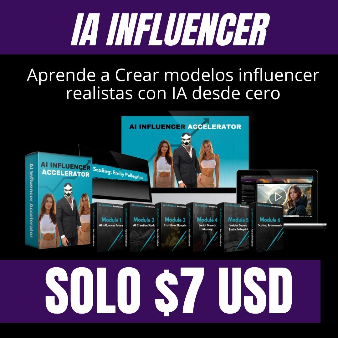 IA Influencer Studio Facebook ad: Detestas Tu 7 A 5 Hay Una Salida