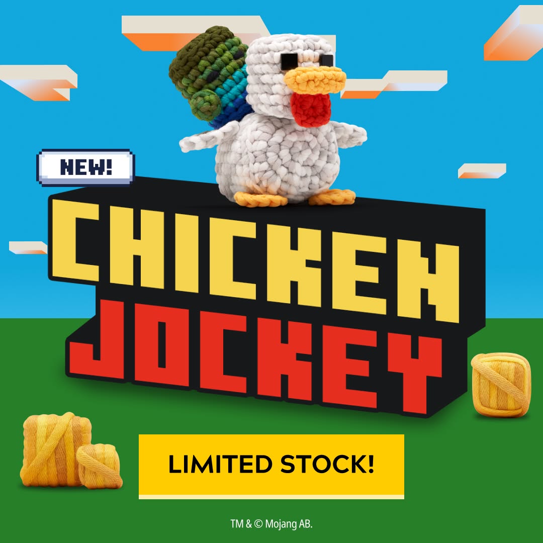 The Woobles Facebook ad: Crochet Your Own Chicken Jockey!