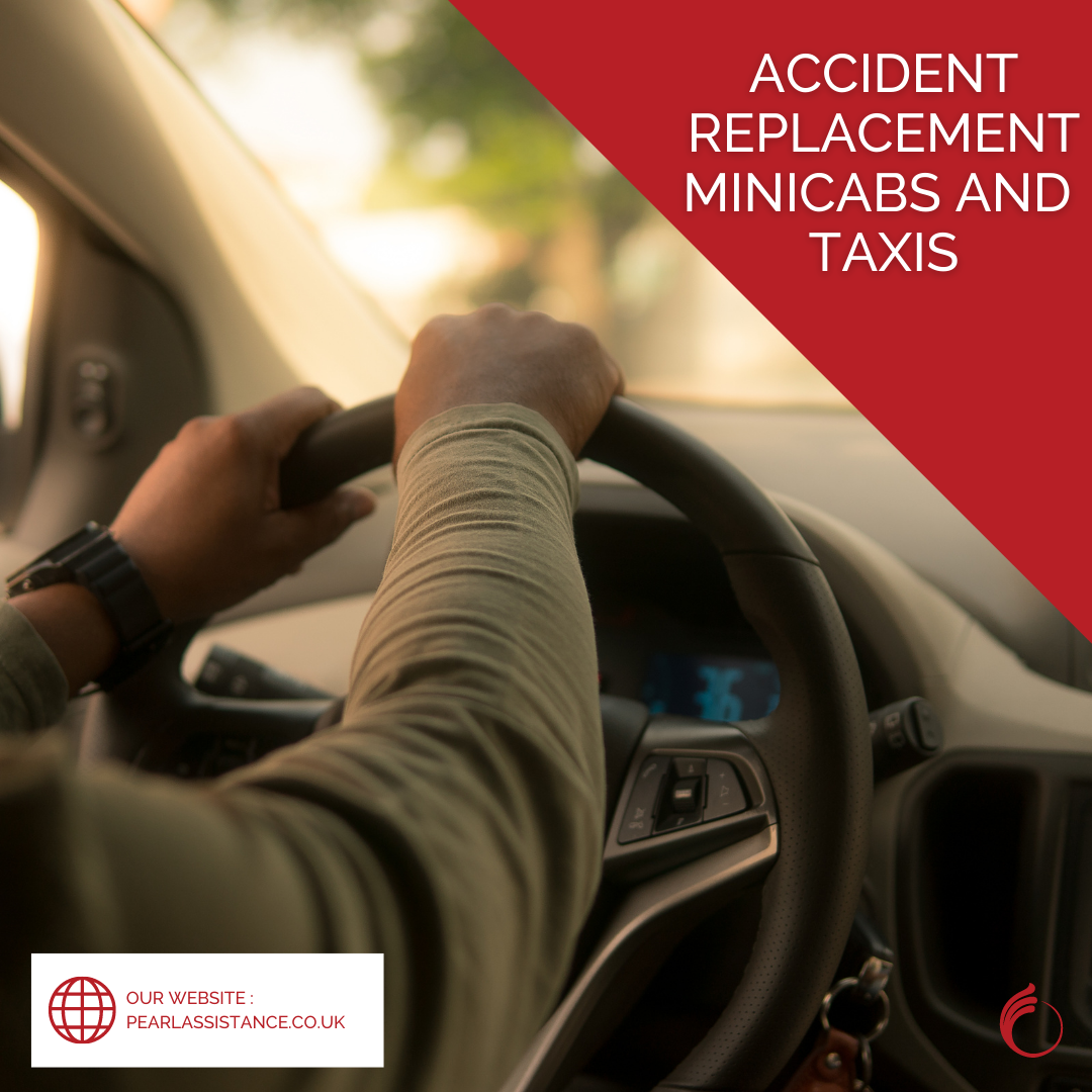 Pearl Assistance Facebook ad: Accident Replacement Car, Minicab or Taxi