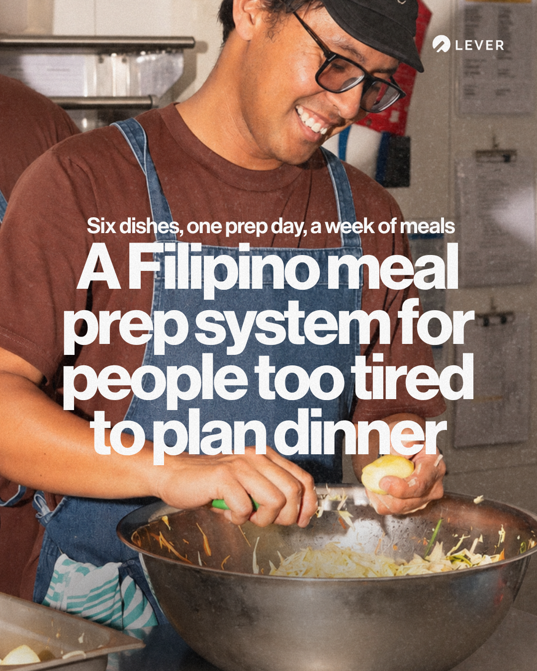 Lever Foundation Philippines Facebook ad: A good meal prep system isn't about discipline.