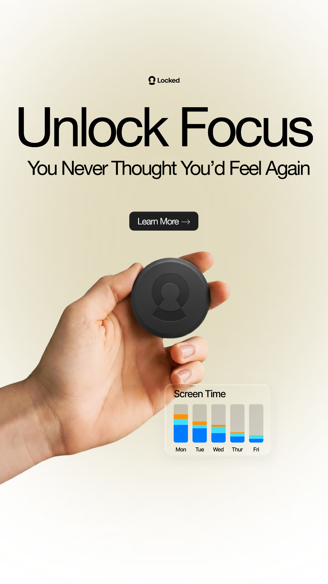 NowLocked - Less Screen Time Facebook ad
