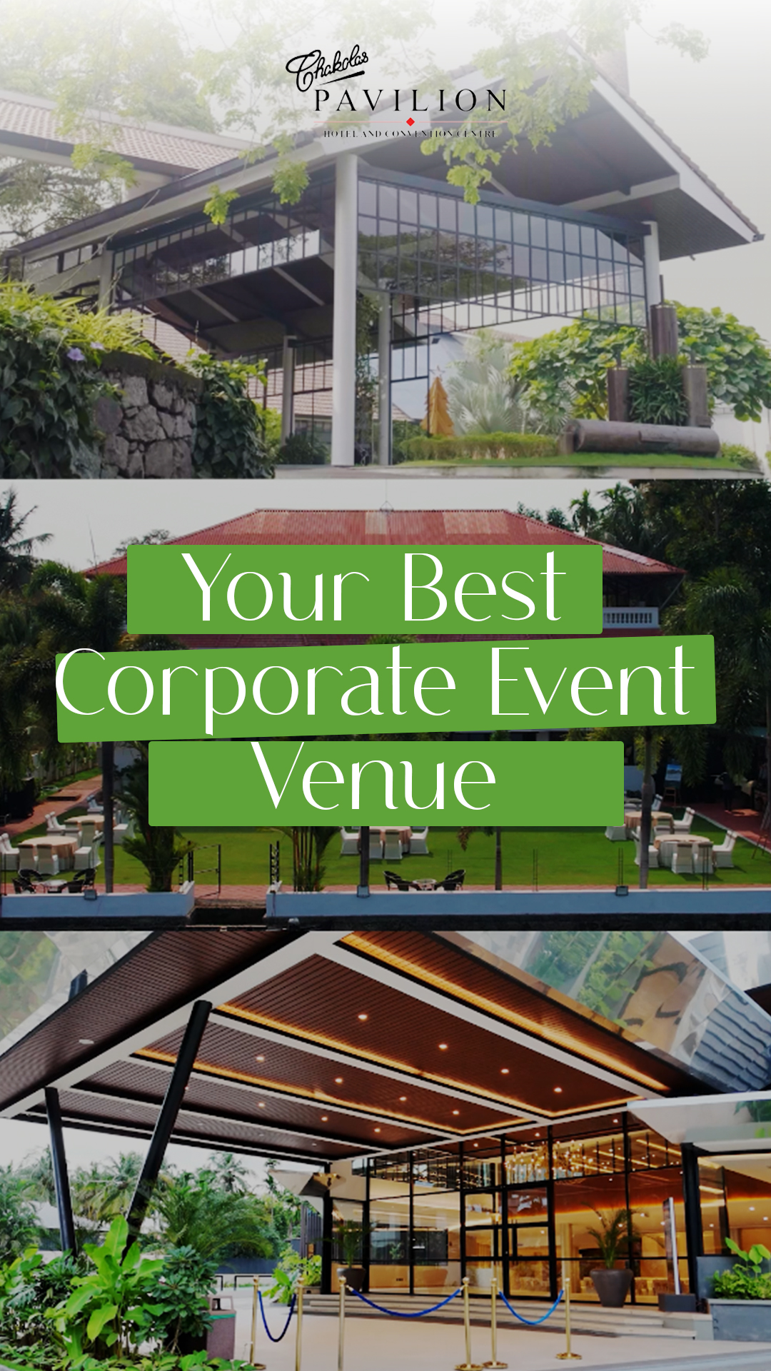 Chakolas Pavilion Facebook ad: Corporate events at Chakolas Pavilion are handled with…
