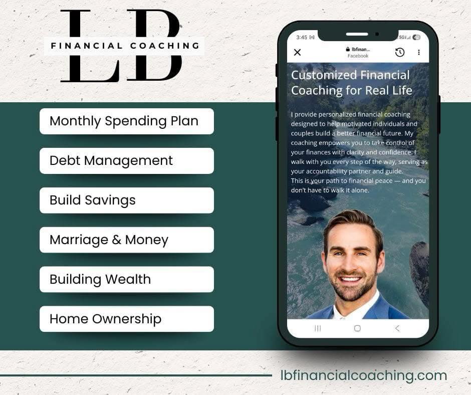 LB Financial Coaching Facebook ad: Financial Coach | Debt & Budgeting Support