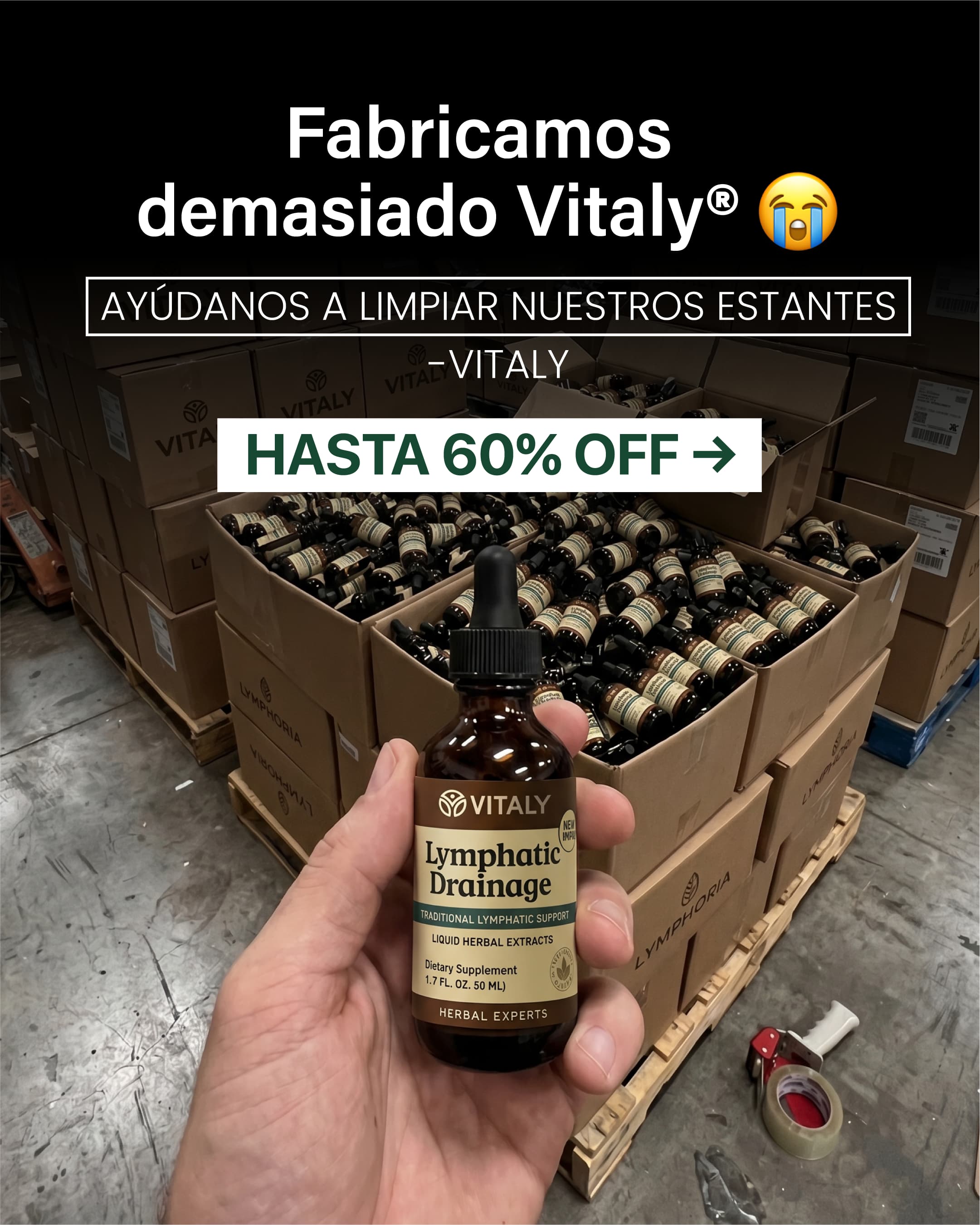 Vitaly Facebook ad: CYBERDAY: Hasta 60% OFF