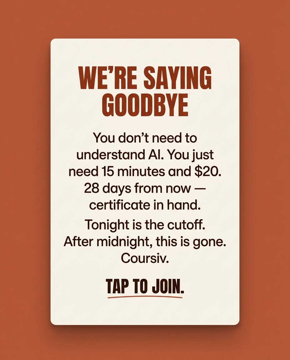 Coursiv Facebook ad