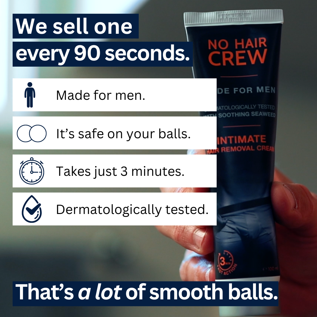 NO HAIR CREW Facebook ad