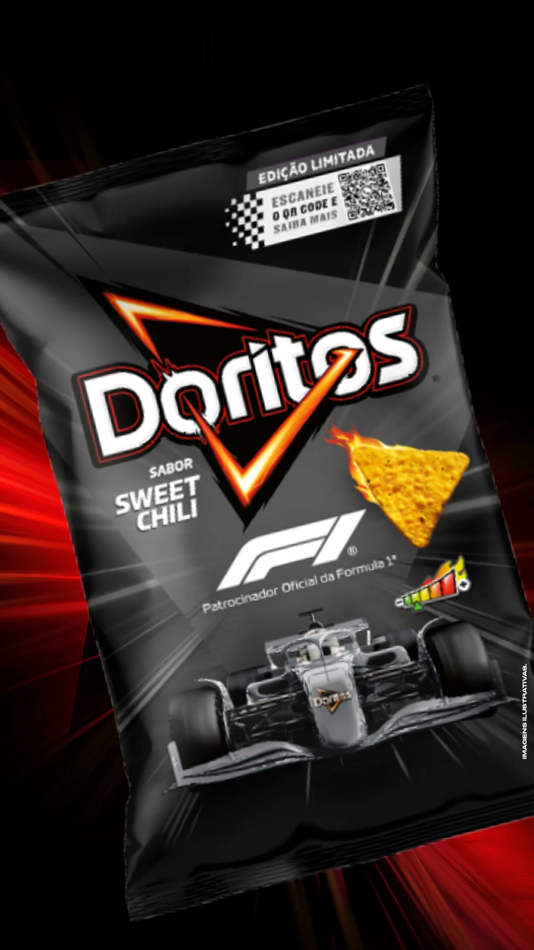 Doritos Facebook ad: Da largada à bandeirada, prove a adrenalina com DORITOS