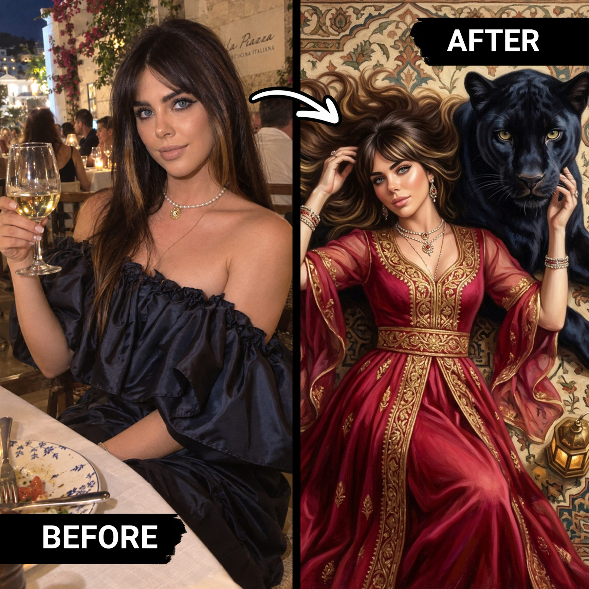 Turn Me Royal Facebook ad: The eternal portrait of your family's love