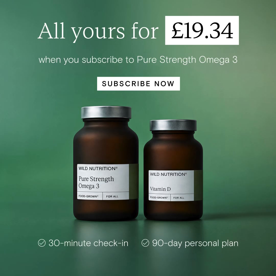 Wild Nutrition Facebook ad: For your brain and body