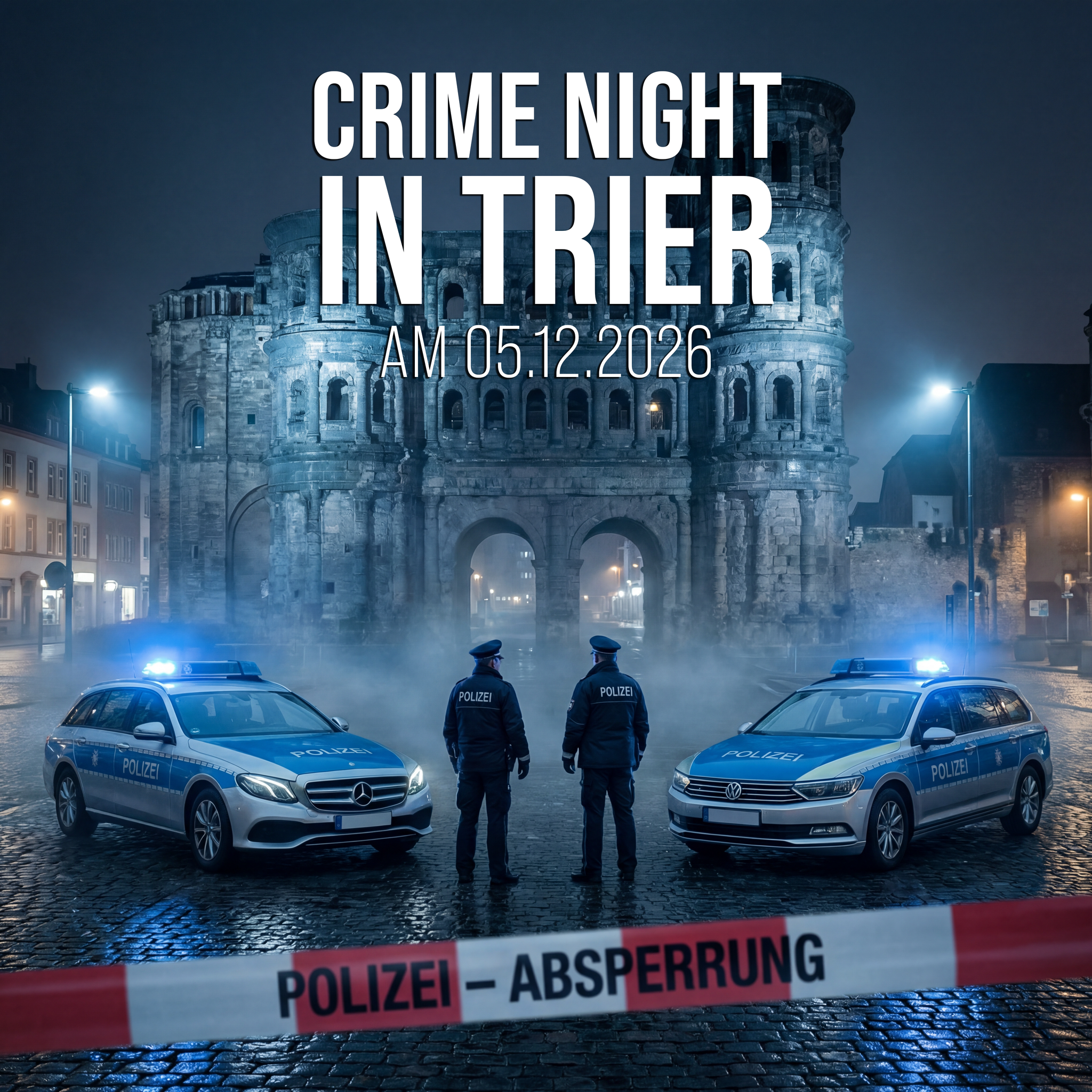 CrimeNight Events Facebook ad: True Crime Night in Trier