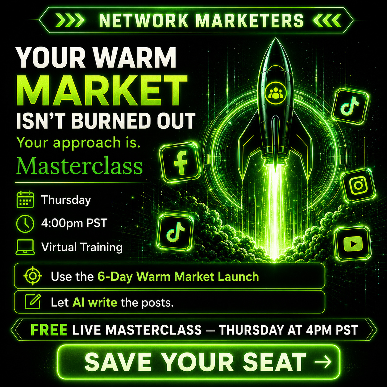 Attraction Marketing Facebook ad