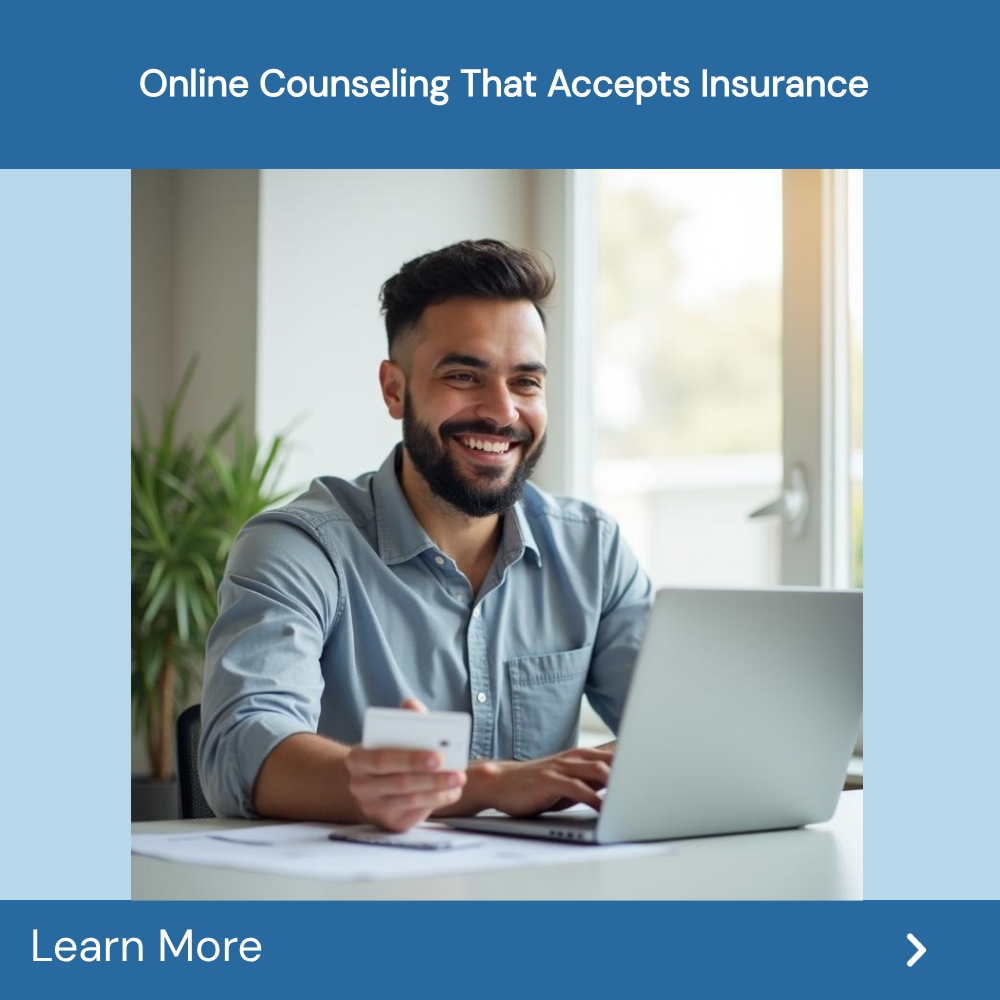 SearchConnect Revolution Facebook ad: Online Counseling That Accepts Insurance...