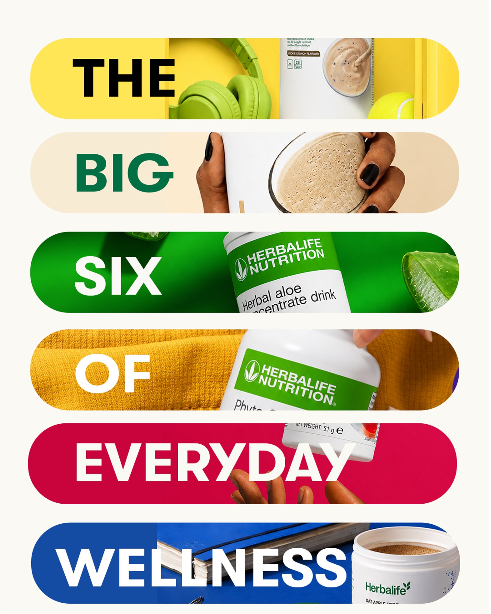 Herbalife Facebook ad: Six products. One goal.