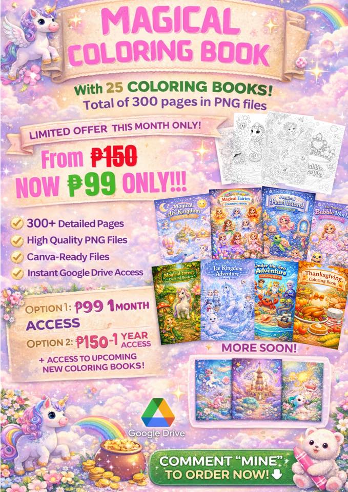 Dream Craft Facebook ad: MAGICAL COLORING BOOK BUNDLE FOR KIDS